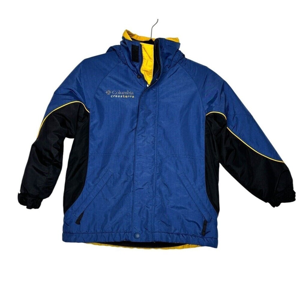 Vintage Columbia Insulated Puffer Ski Jacket Pocketed Hooded Boys Size 8